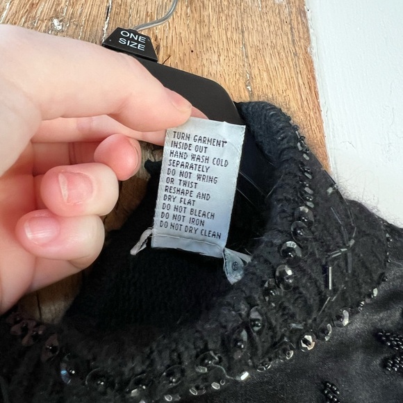 Gantos Vintage Beaded Fringe Mock Neck Sweater - Picture 6 of 8